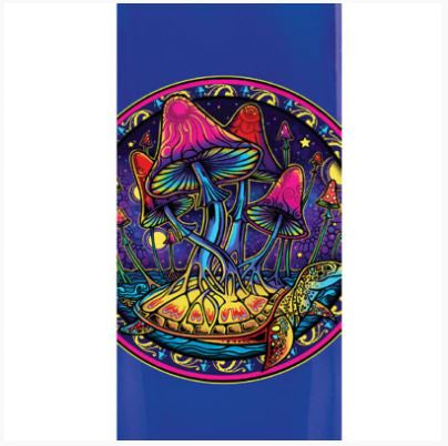 Glass Incense Smokin' Bottle - Sea Turtle Mushrooms