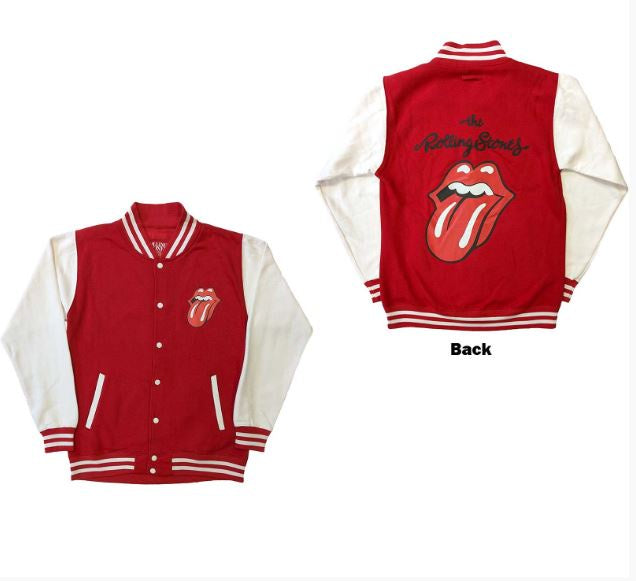 Rock Off - The Rolling Stones "Classic Tongue" Unisex Varsity Jacket