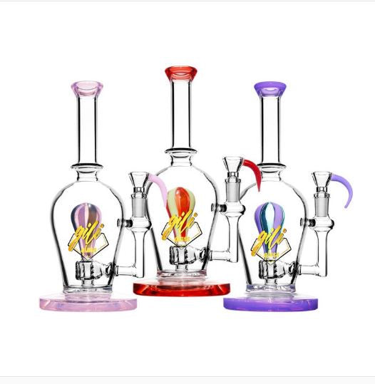 Skeye - Gili Glass 9.5" Tube Shift Stemless Balloon Perc Pipe