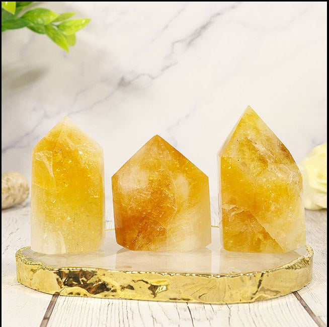 Nature's Artifacts - Citrine Point Stone