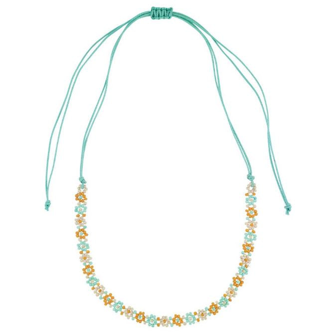 Viva Life - Boho Daisy Seedbead Necklace