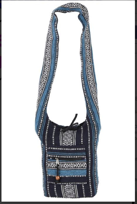 Sunshine Joy - Woven Zip Top Hobo Shoulder Bag
