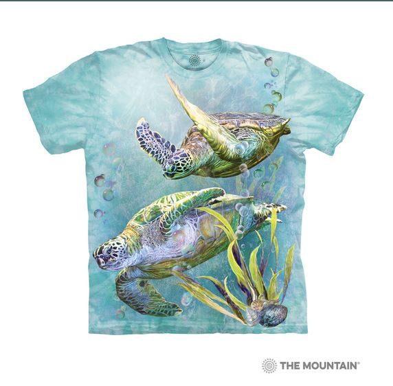 Liquid Blue - "Sea Turtles Swim" Tie Dye T-Shirt