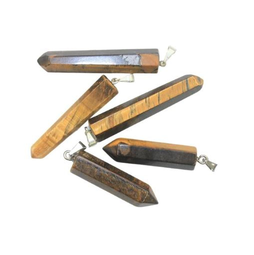 Earths Elements - Tigers Eye Point Pendant