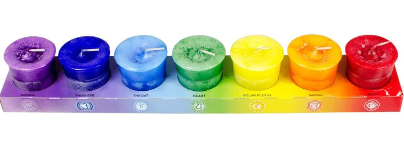 Chakra 7-Pack Votive Candles
