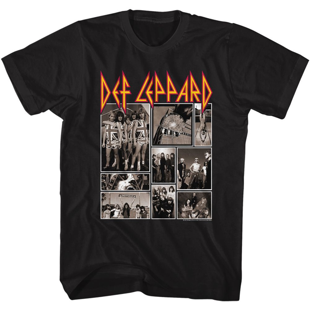 Def Leppard T-Shirt- Collage- American Classic