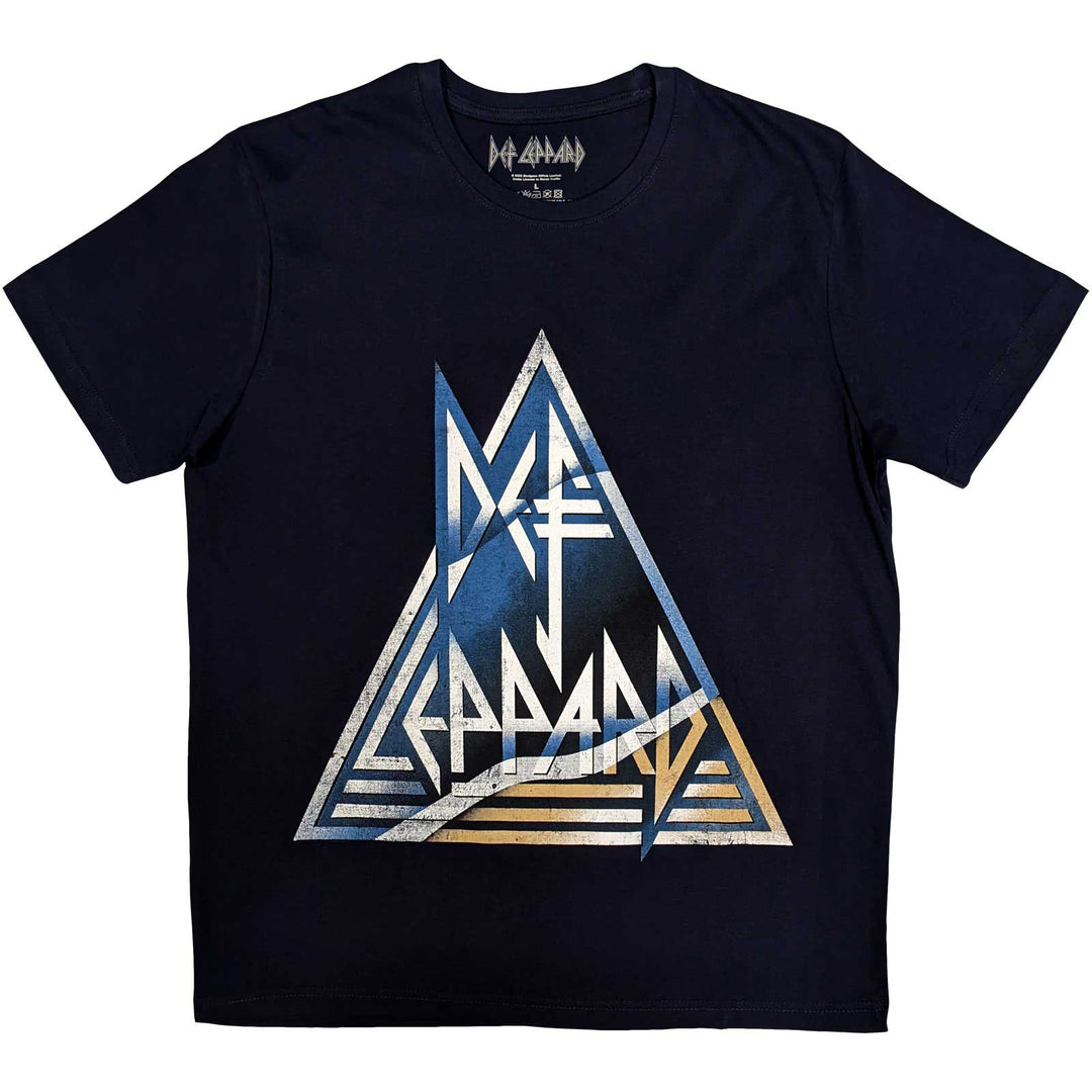 DEF LEPPARD UNISEX T-SHIRT: TRIANGLE LOGO