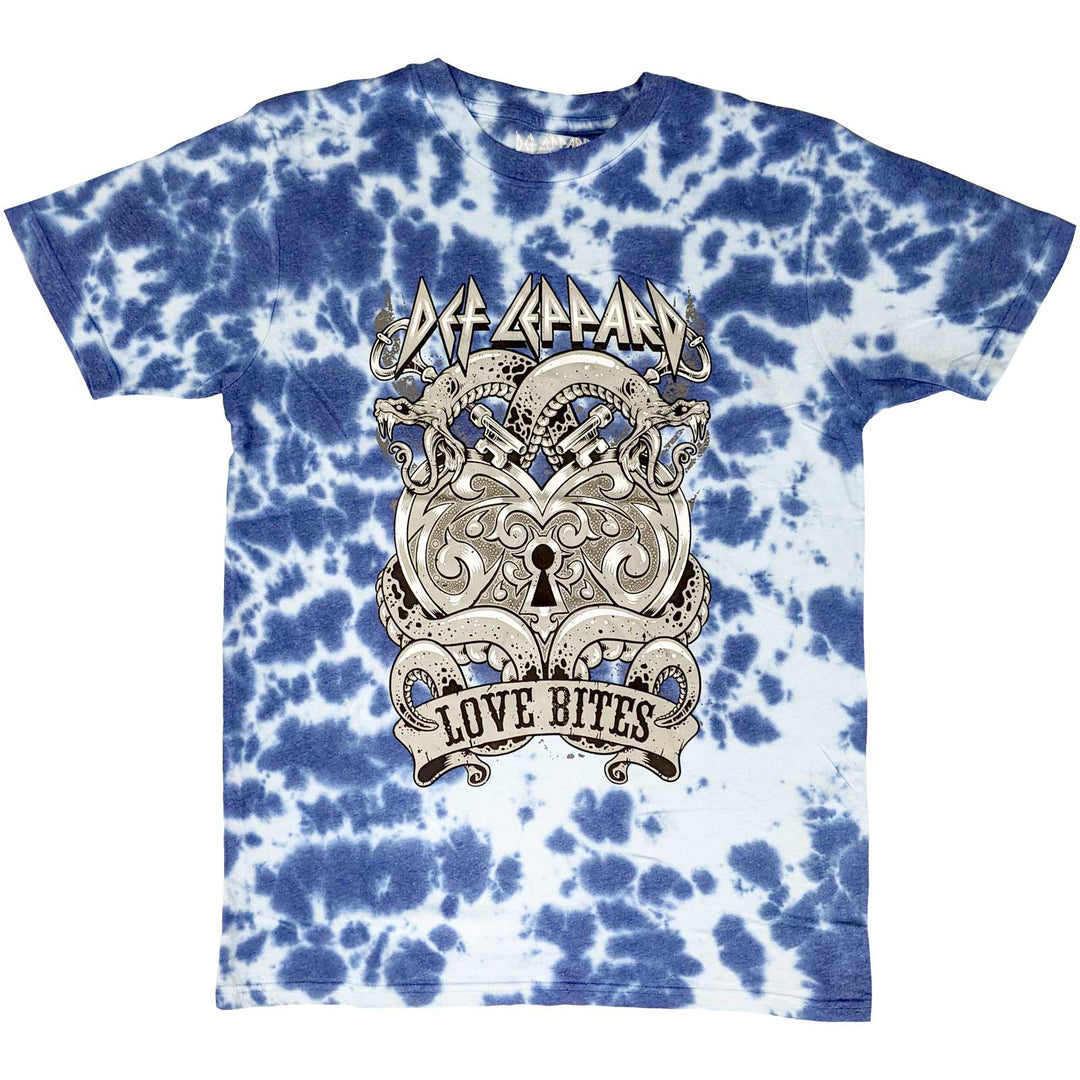 DEF LEPPARD UNISEX T-SHIRT: LOVE BITES (WASH COLLECTION)