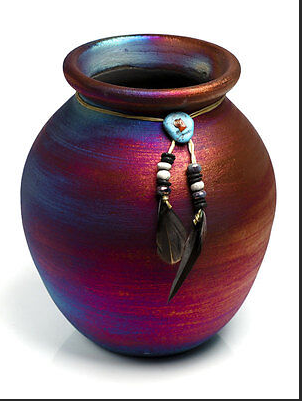 Raku Potteryworks - Large Spirit Jar 7"