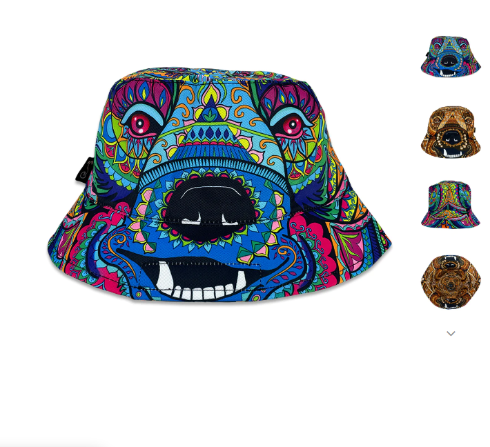 Amanda Vela Bear V2 Reversible Bucket Hat