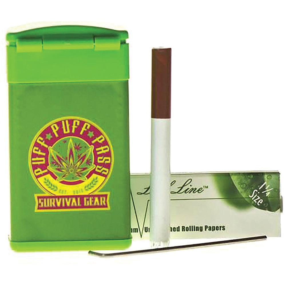3.5 in Green Plastic Dugout- Puff Puff Pass