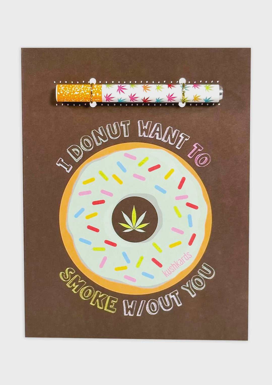 Kush Kards - Donut Birthday Cannabis Greeting Card