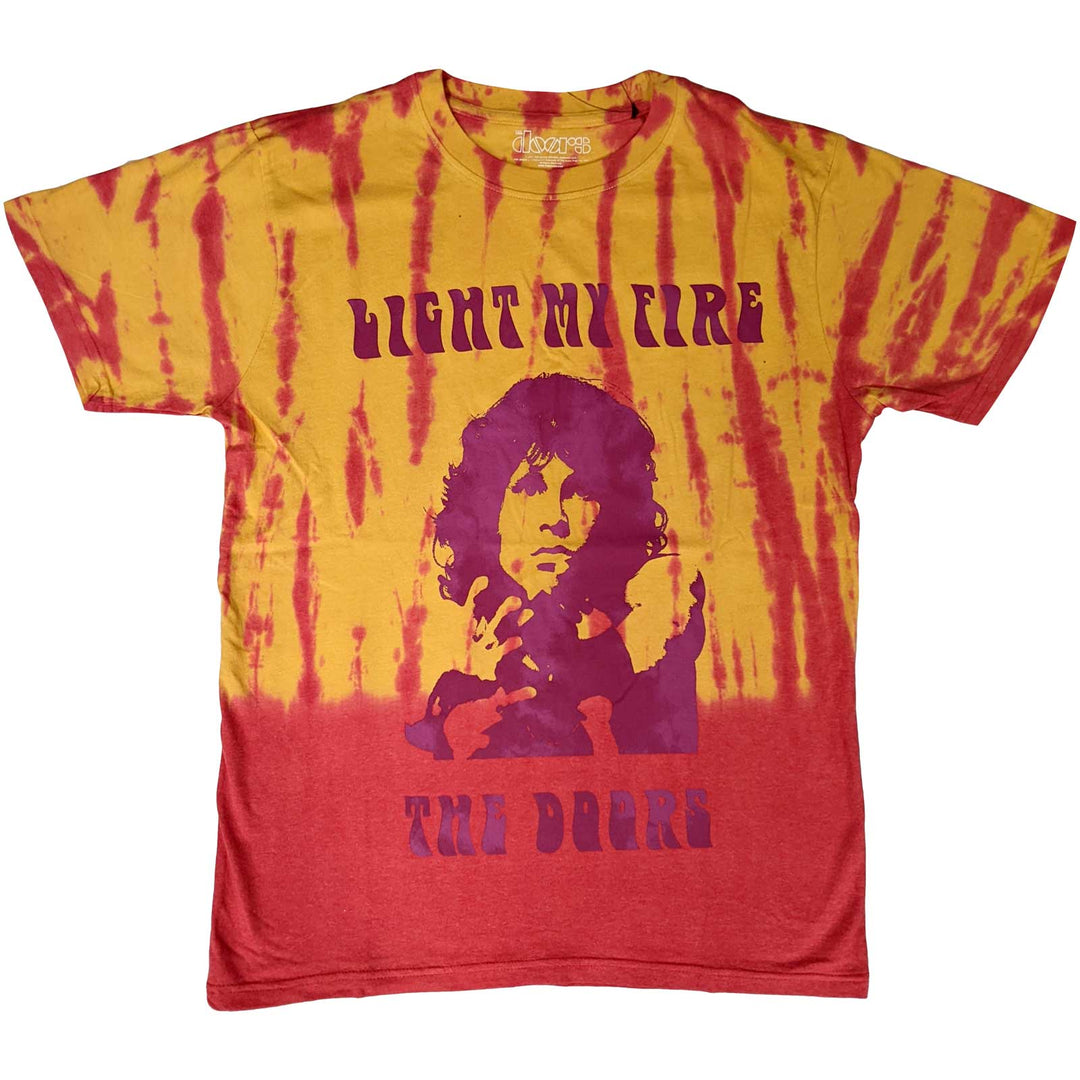 THE DOORS UNISEX T-SHIRT: LIGHT MY FIRE (WASH COLLECTION)