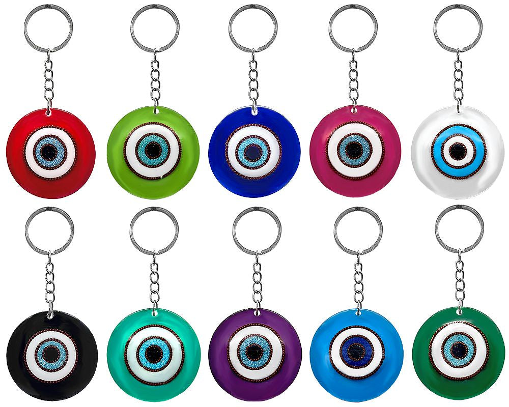 Acrylic Evil Eye Keychain