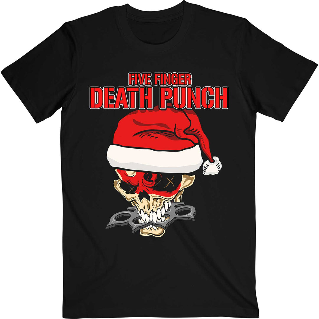 FIVE FINGER DEATH PUNCH UNISEX T-SHIRT: SANTA KNUCKLEHEAD