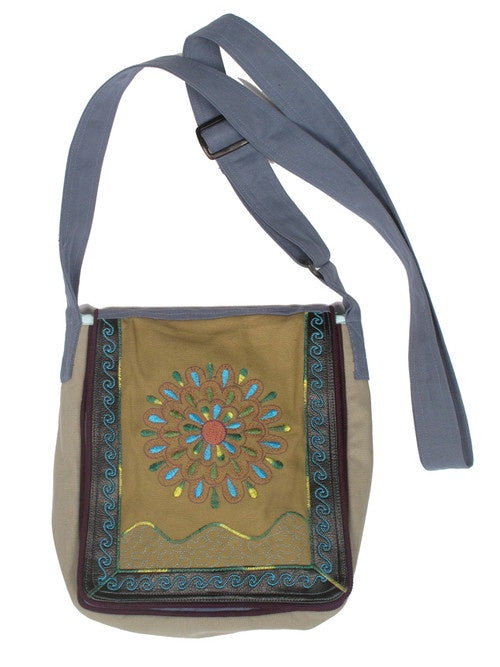 Blue Sky - Sunburst Flap Bag