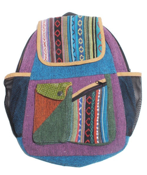 Blue Sky - Mixed Cotton Backpack