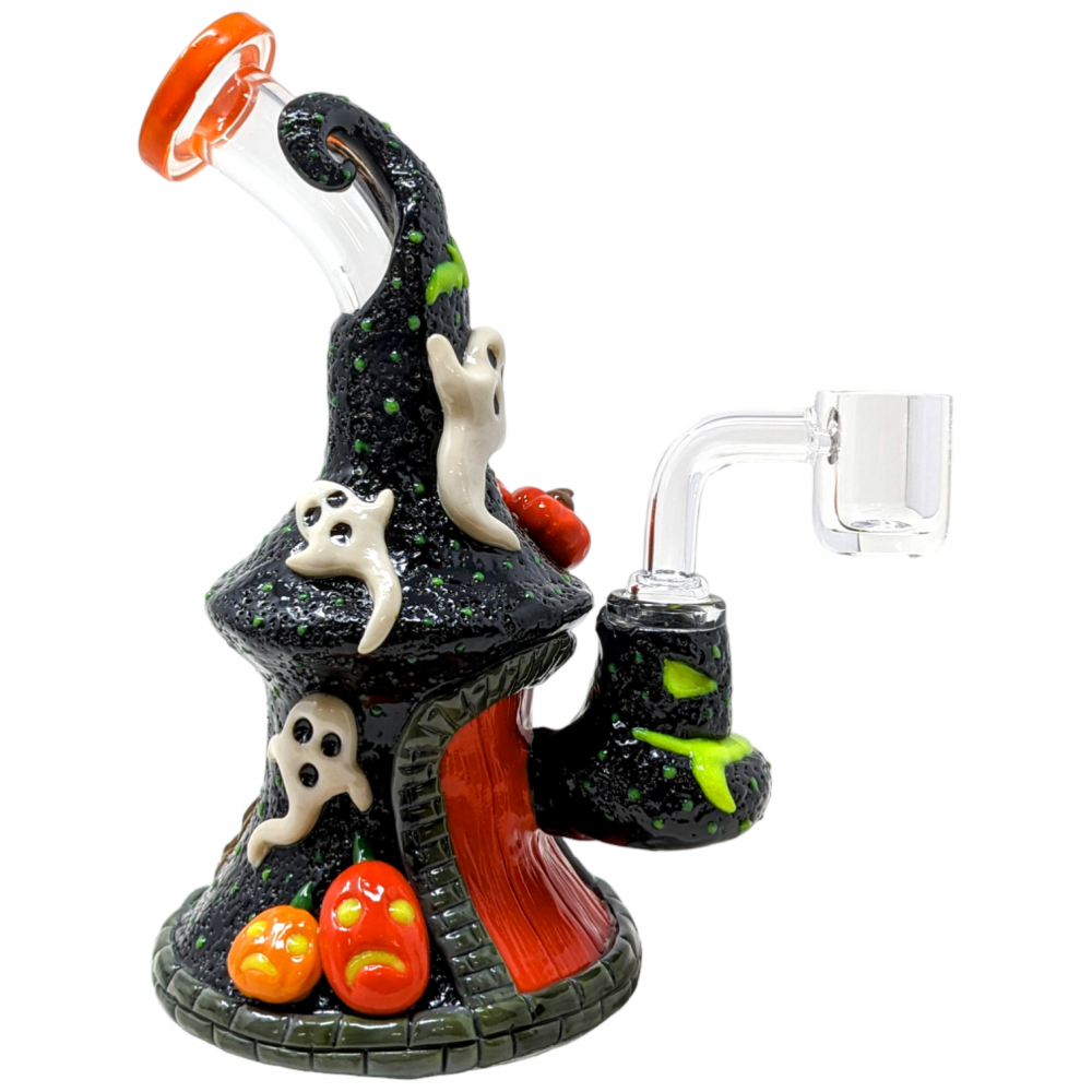 7" Mystical Mixture Halloween Glow in the Dark Water Pipe