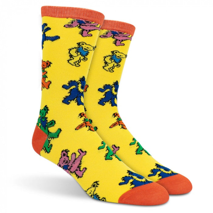 Grateful Dead - Dancing Bears Toss Pattern Socks