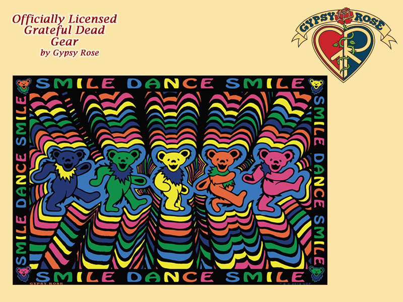 Grateful Dead Dancing Bear Smile Tapestry