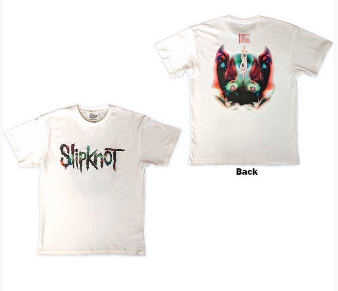 Slipknot "Adderall Faceback" Unisex White T-Shirt