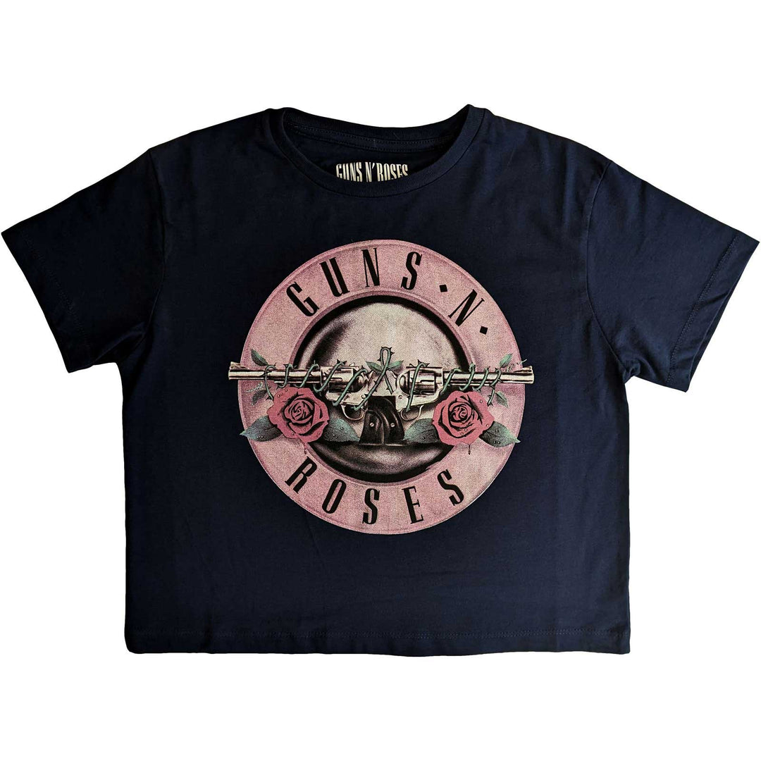 Guns N Roses Ladies Crop Top T-Shirt