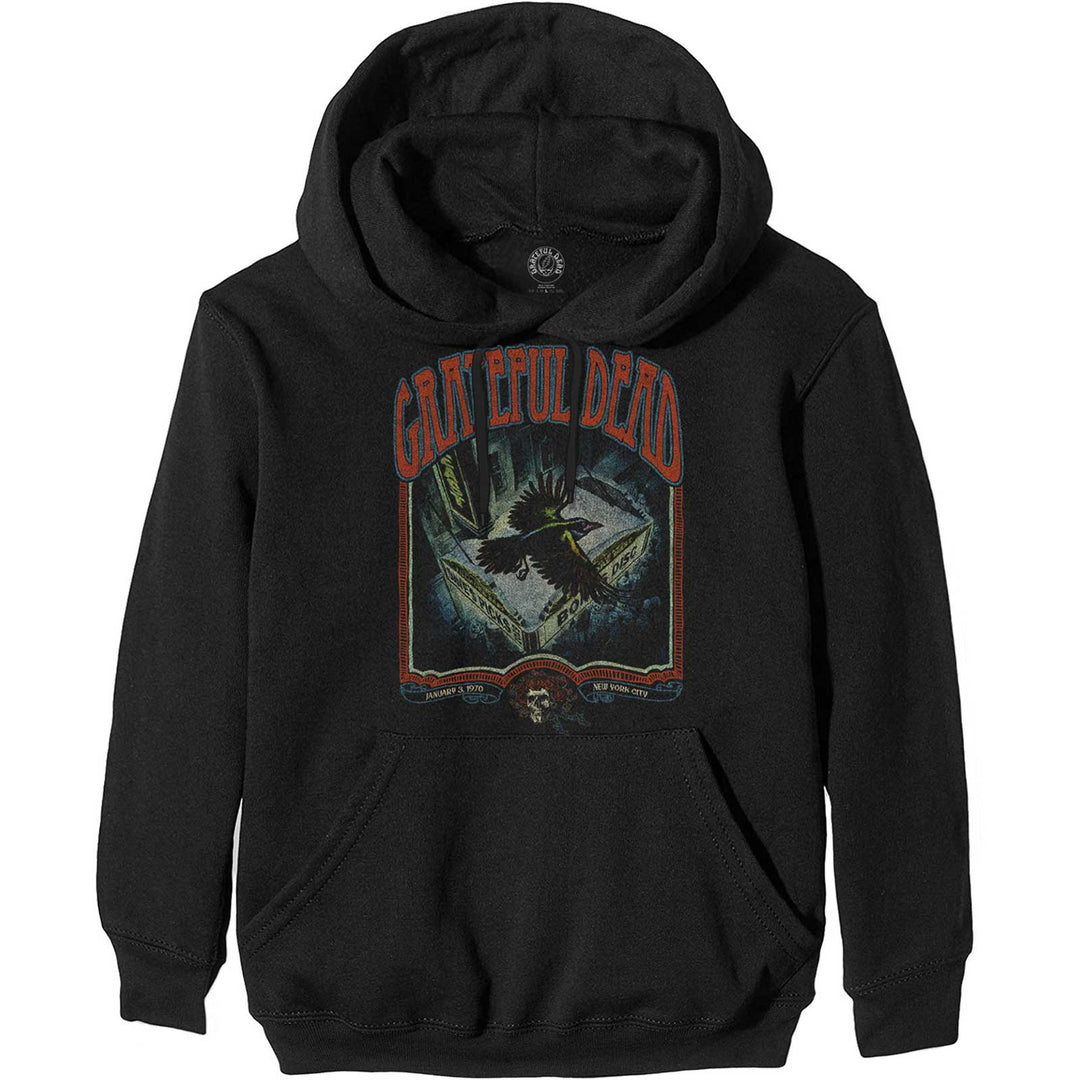 Grateful Dead Unisex Pullover Hoodie - Vintage Poster (Black)