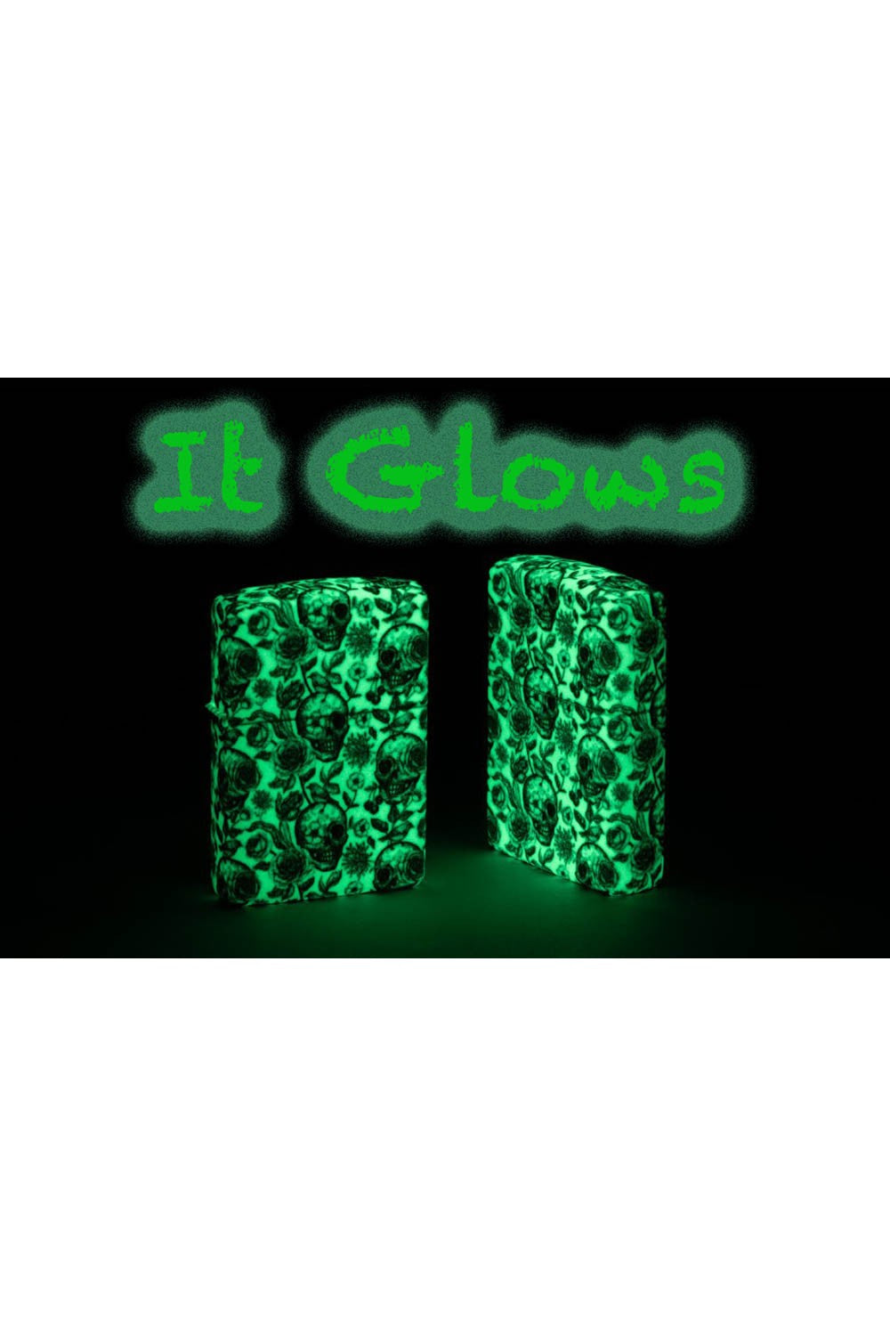 Glow in the Dark Skeleton Zippo Lighter