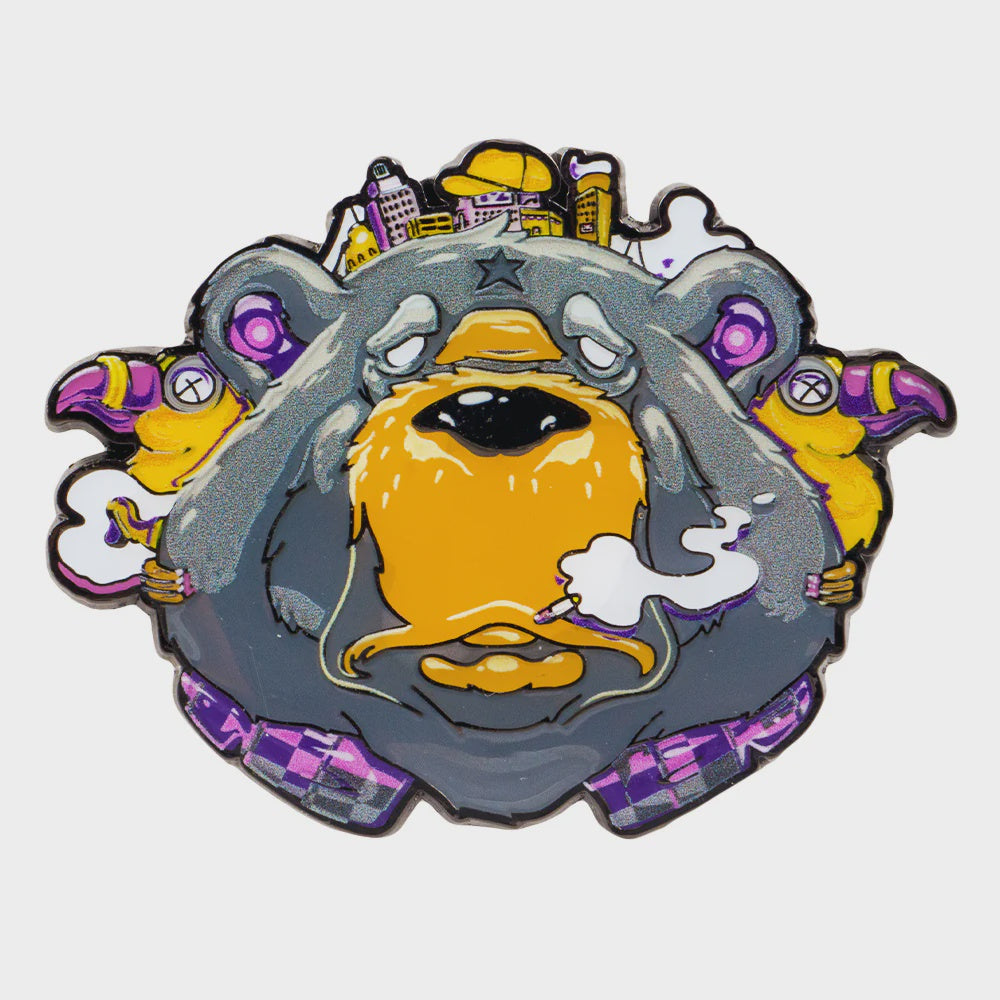 Tarbox Bear Purple Pin