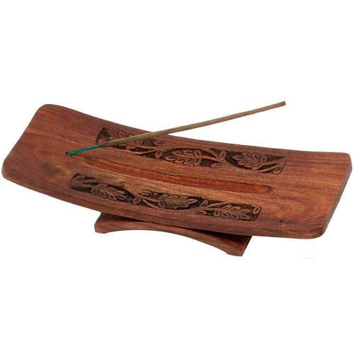 Wind Rose - Double Carved Wood Incense Burner