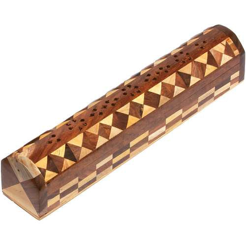 Wood Inlay Compartment Incense Burner
