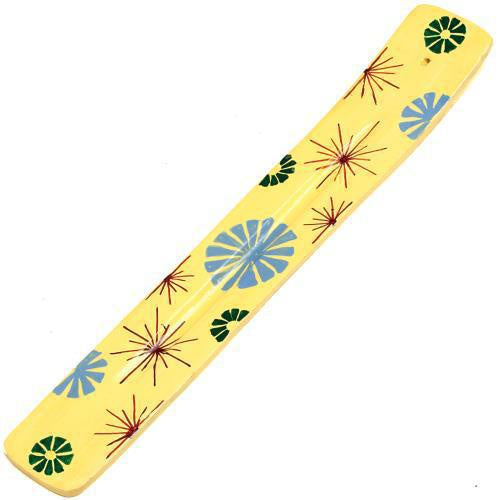 Abstract Yellow Starburst Incense Burner