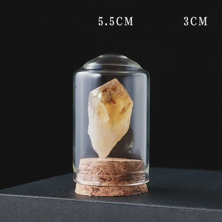 Brazil Citrine Cluster Specimen In Bottle