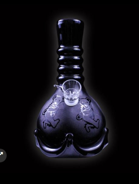 Twisted Sisters - 9" Frosted Bear Water Pipe FDB