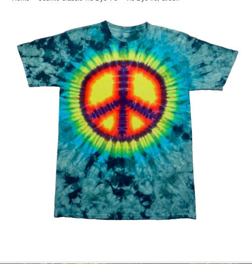 Cosmic Cotton - Peace Sign Tie Dye #6 T-Shirt