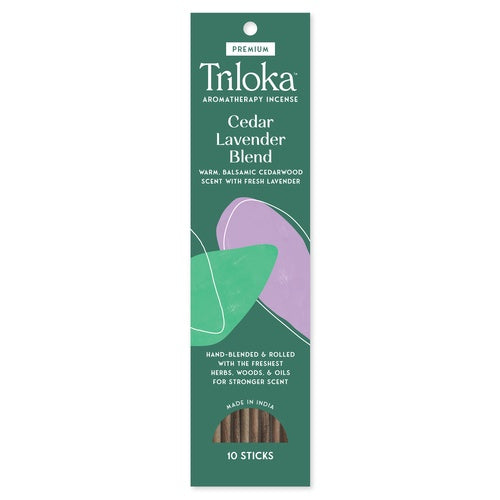 Triloka Cedar Lavender Premium Incense 10pk