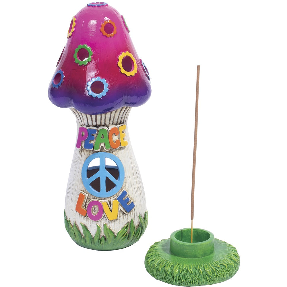 Mushroom 11" Tower Incense Burner