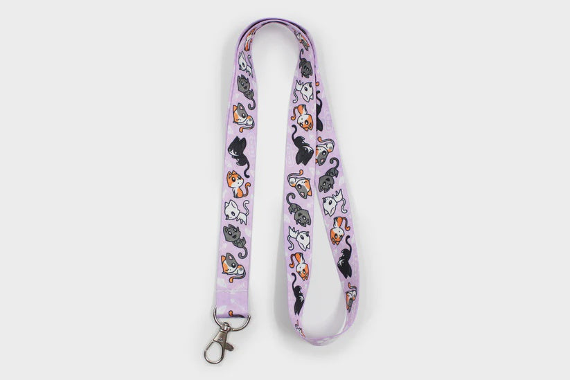 Kitty Cat Lanyard - Playful Pet Lover Accessory Badge and Key Holder