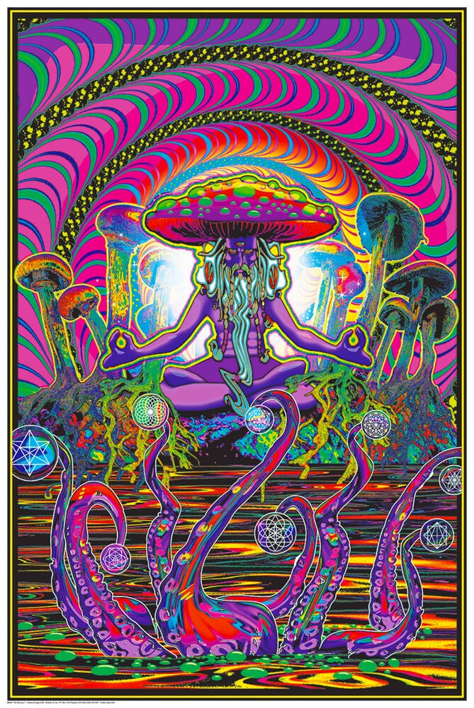 The Shroomer Non Flocked Blacklight Poster