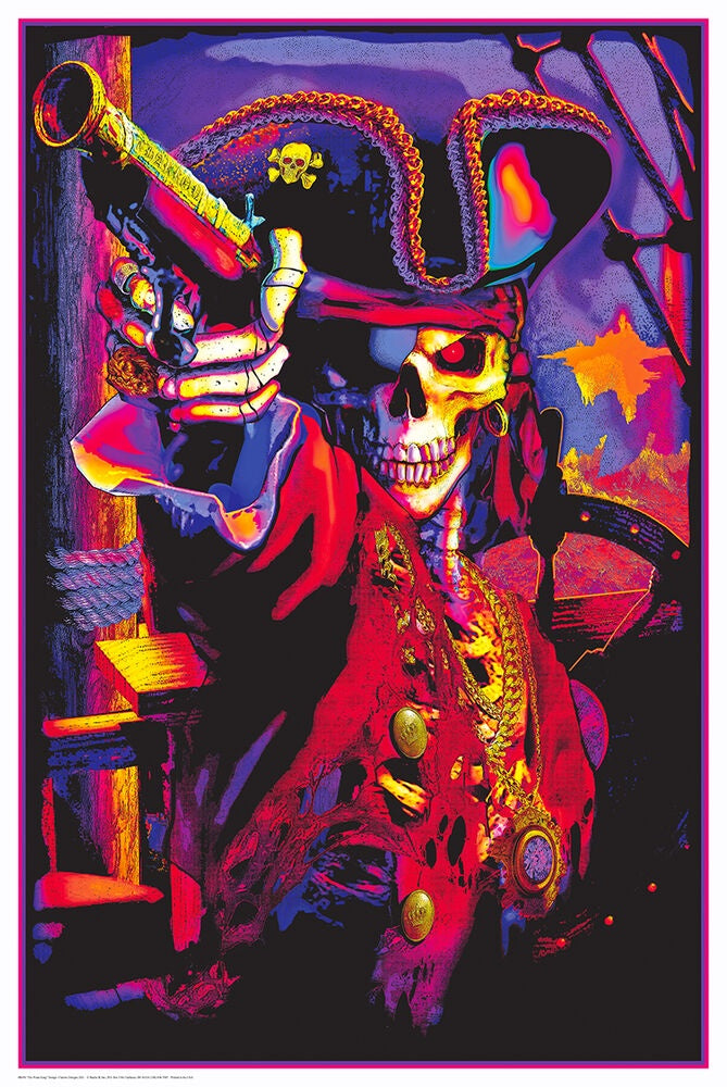 Pirate King Non-Flocked Blacklight Poster- BL2 A7
