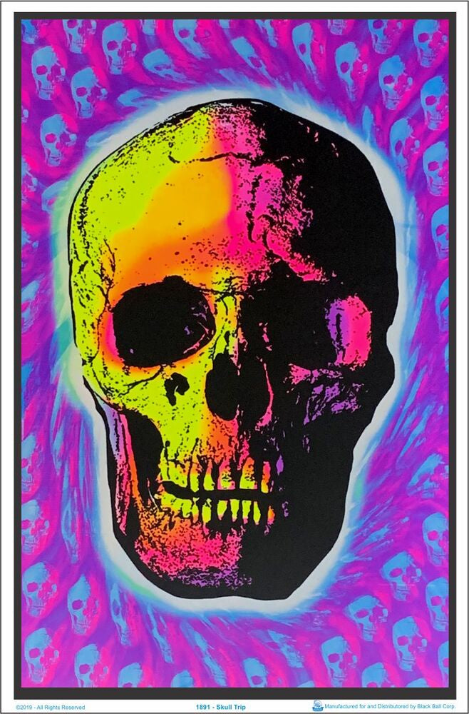 Skull Trip Blacklight Poster - BL2C10