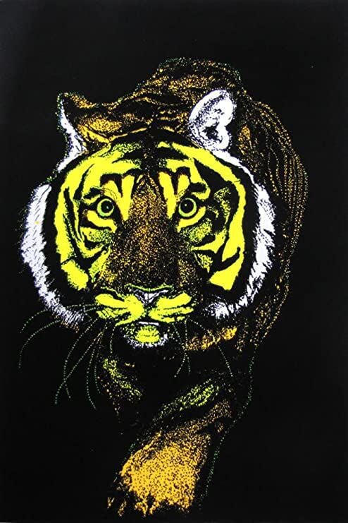 Tiger Prowl Blacklight Poster BL2B5