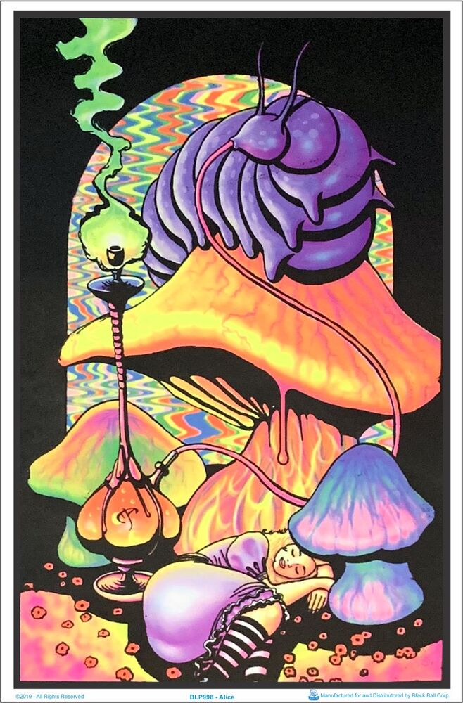 Alice Dreaming in Wonderland Black Light Poster- BL2B13