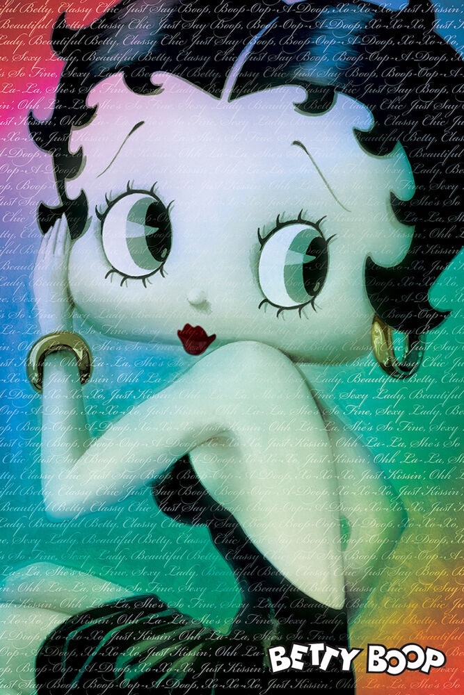 Betty Boop Words Poster