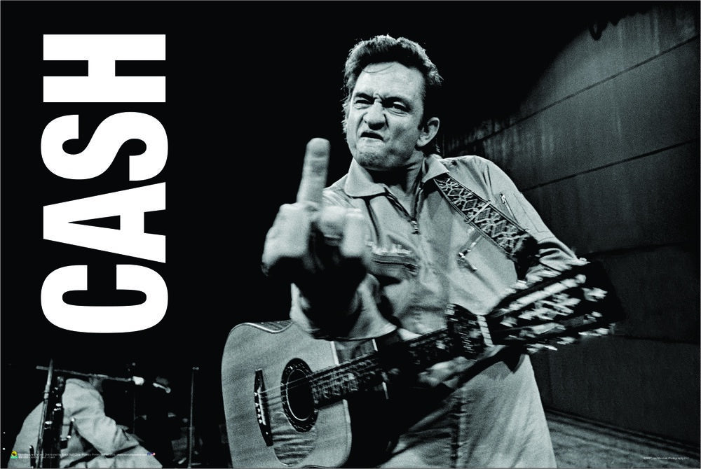 Johnny Cash - Finger (Horizontal) - Regular Poster