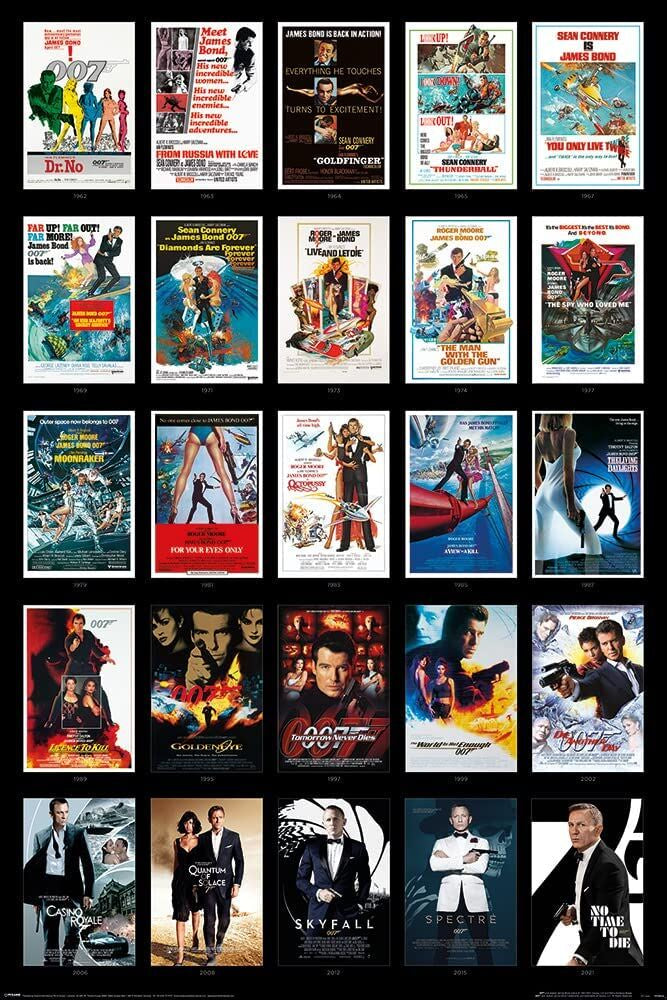 James Bond 25 Films Poster