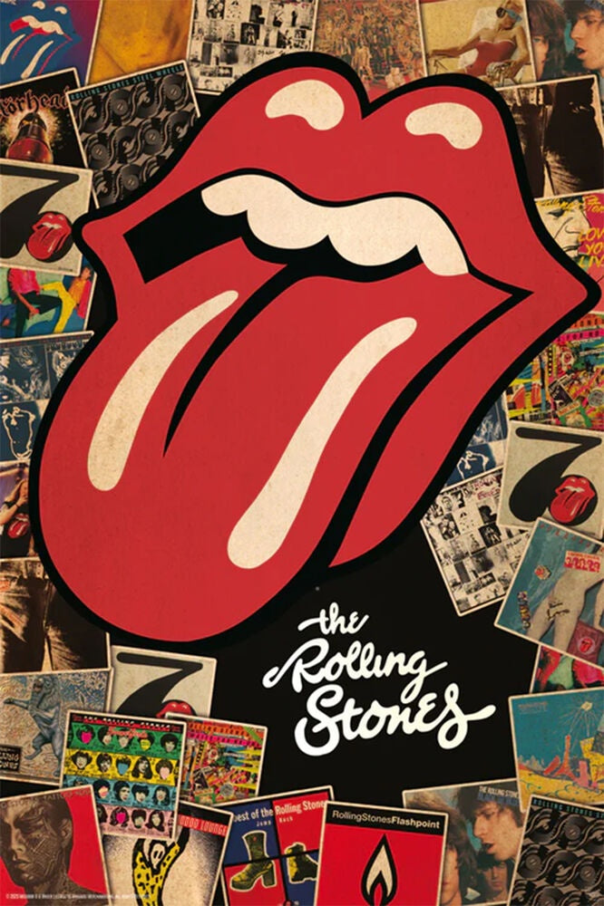 Rolling Stones Collage Poster