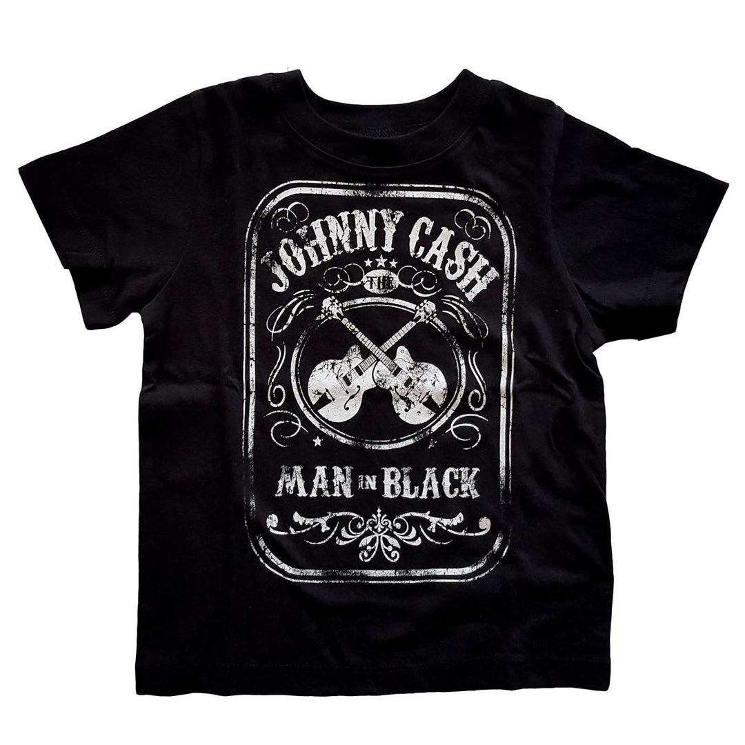 Johnny Cash Kids Toddler T-Shirt - Man In Black (Black)