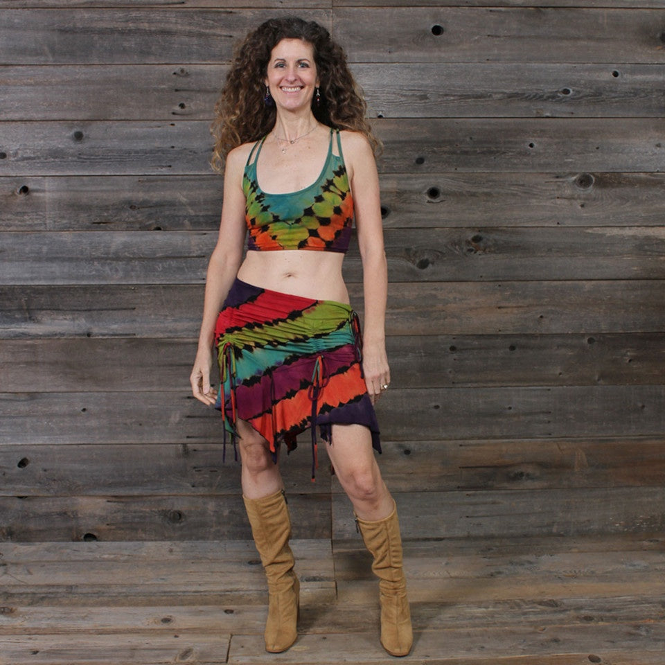 Be Jeweled Rayon Spandex Mini Skirt