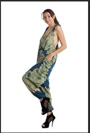 Kathmandu Imports - Rayon Spiral Tie Dye Jumpsuit